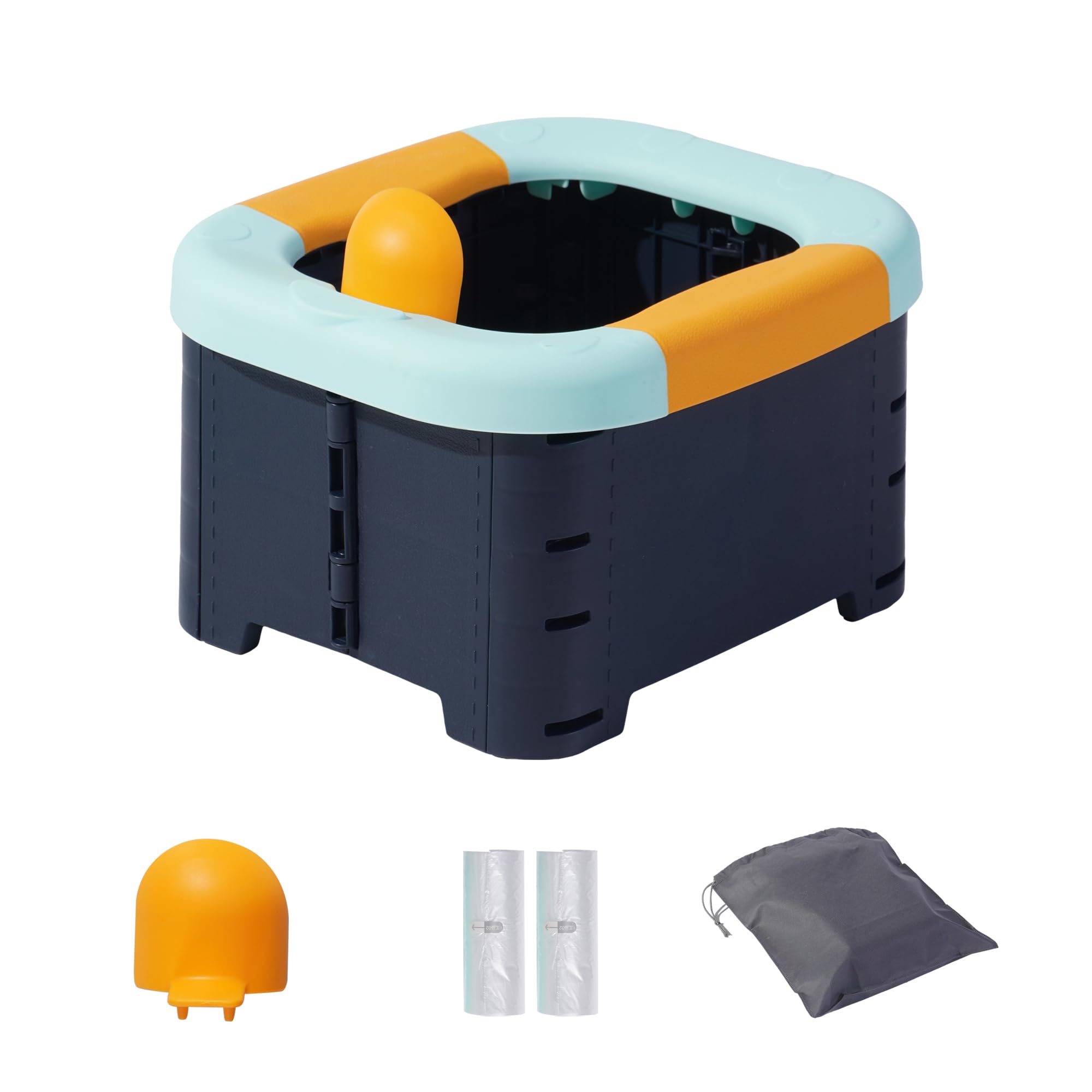 DIJIAMEIYA folded toddler potty for compact travel and storage