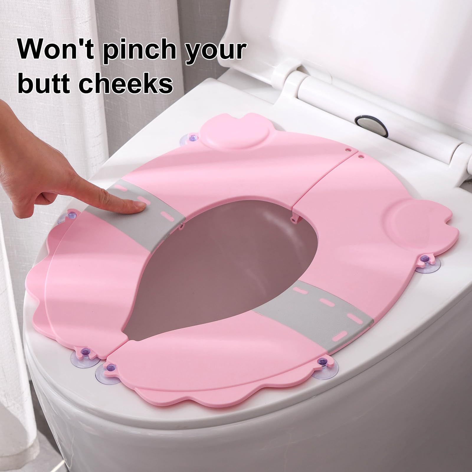 DIJIAMEIYA non-slip base keeps the seat stable on any toilet