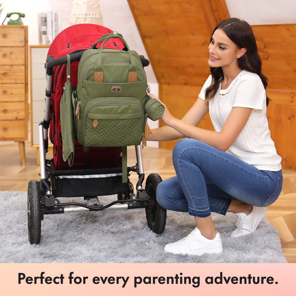 Dikaslon diaper bag backpack anti-theft pocket protects valuables