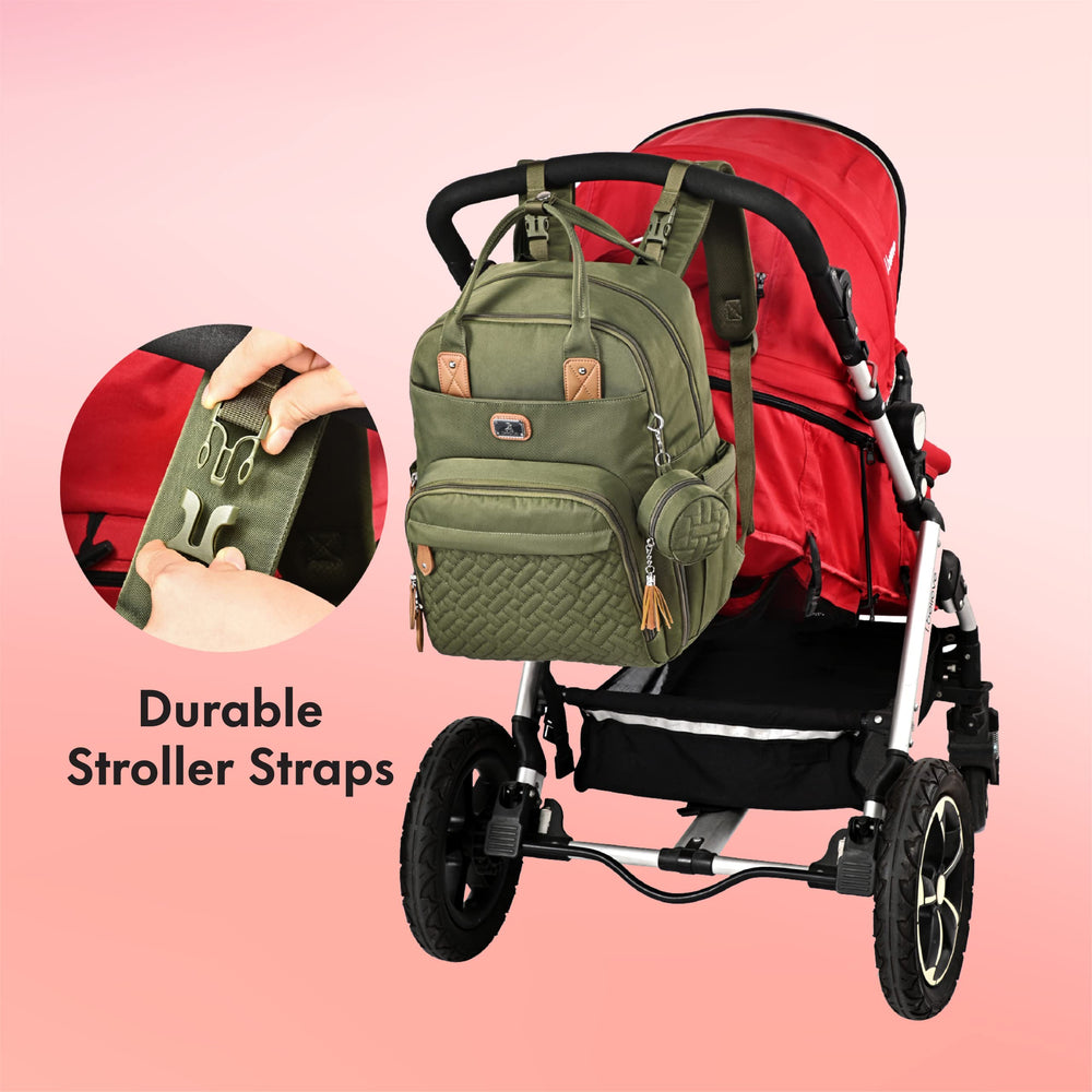 Dikaslon diaper bag backpack ergonomic design supports comfortable wear