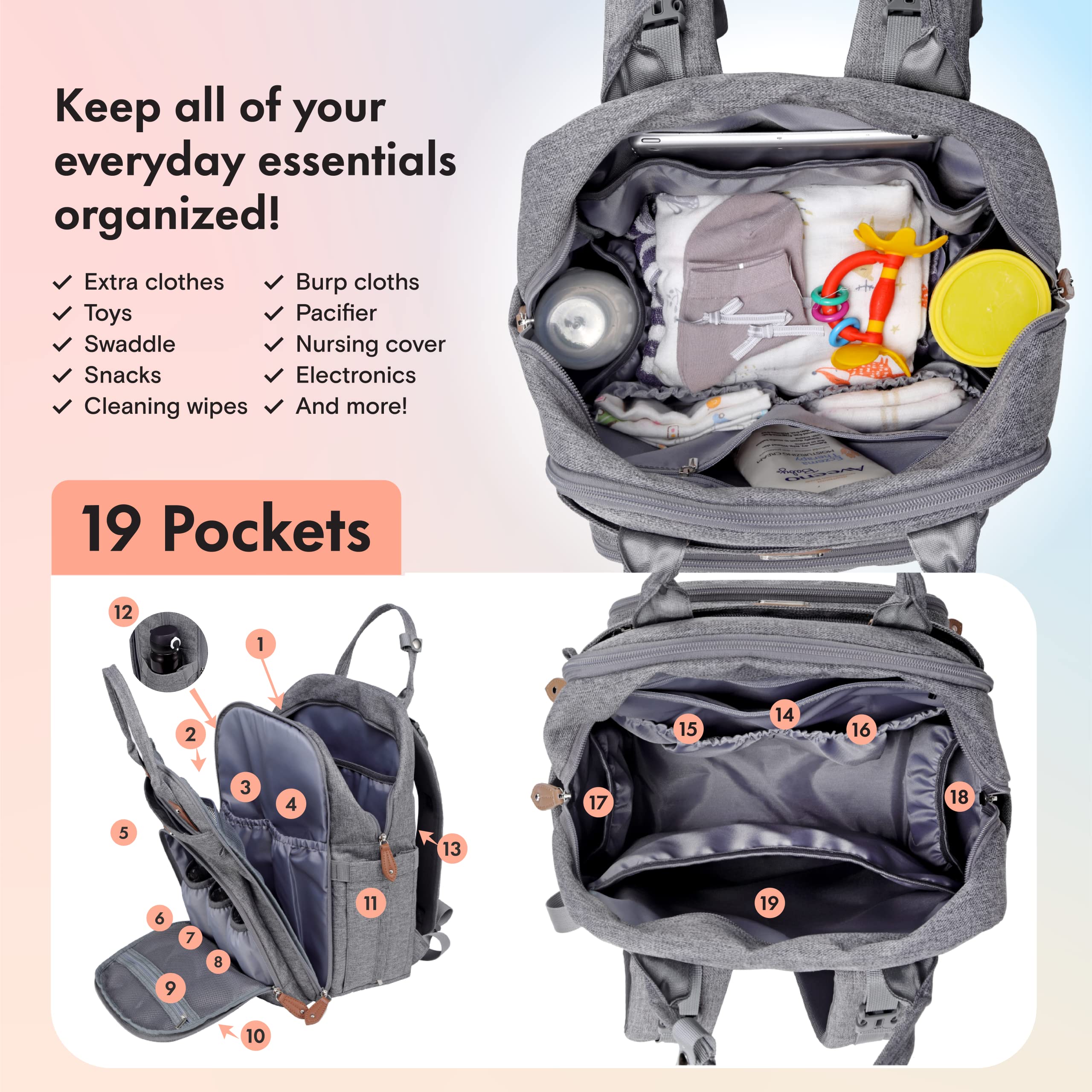 Dikaslon pacifier case keeps two pacifiers clean and accessible