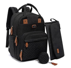 Dikaslon diaper bag backpack stroller straps for hands-free hanging anywhere.