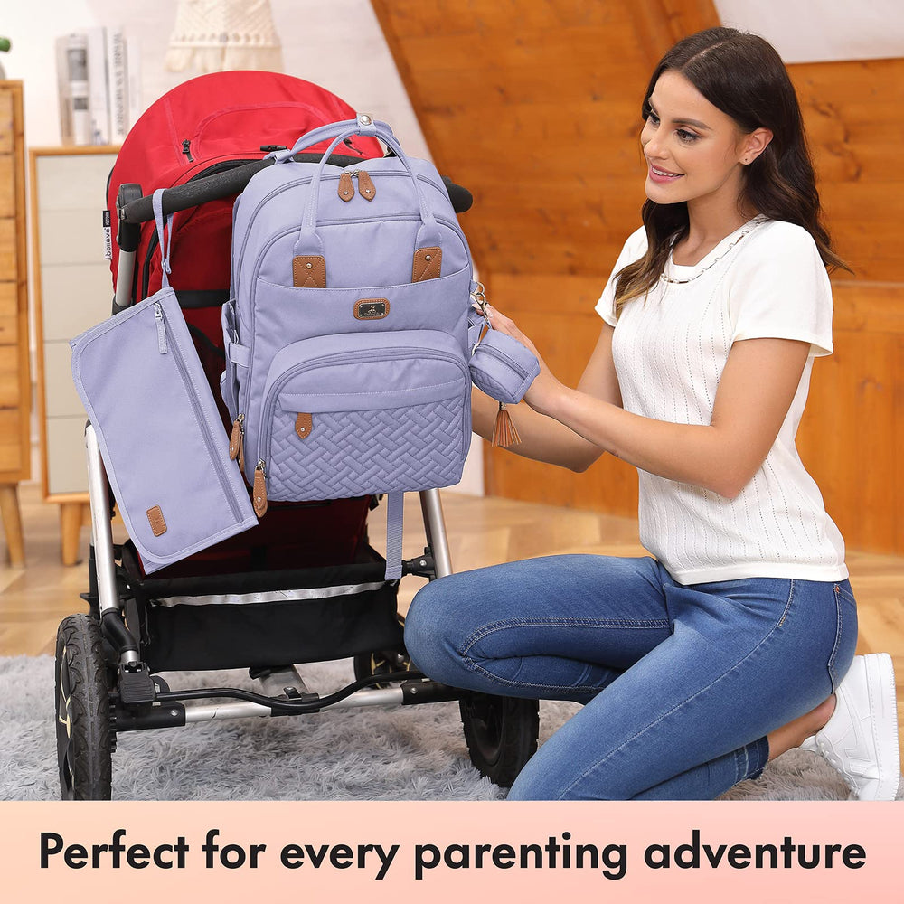 Ergonomic back panel and padded straps for comfortable long-day carrying.