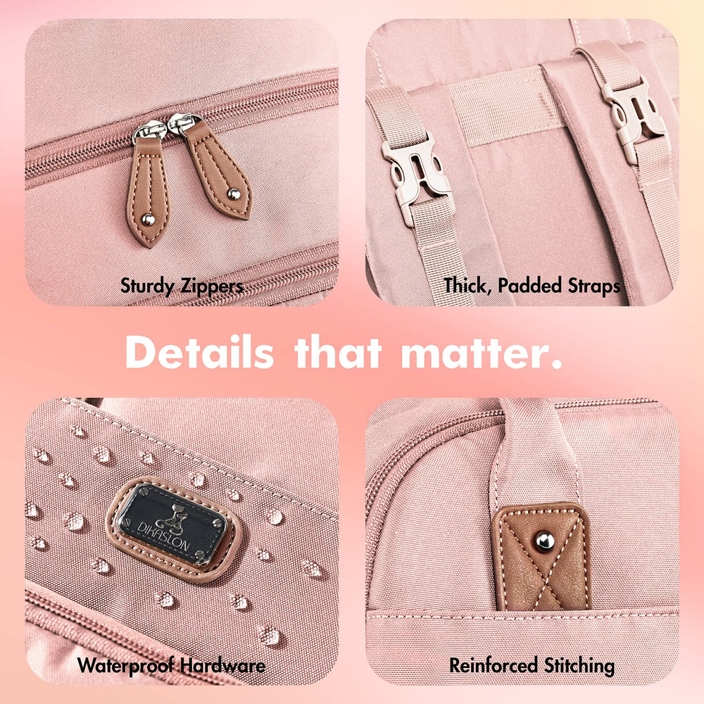 Dikaslon insulated pockets keep bottles warm or cool on strolls.