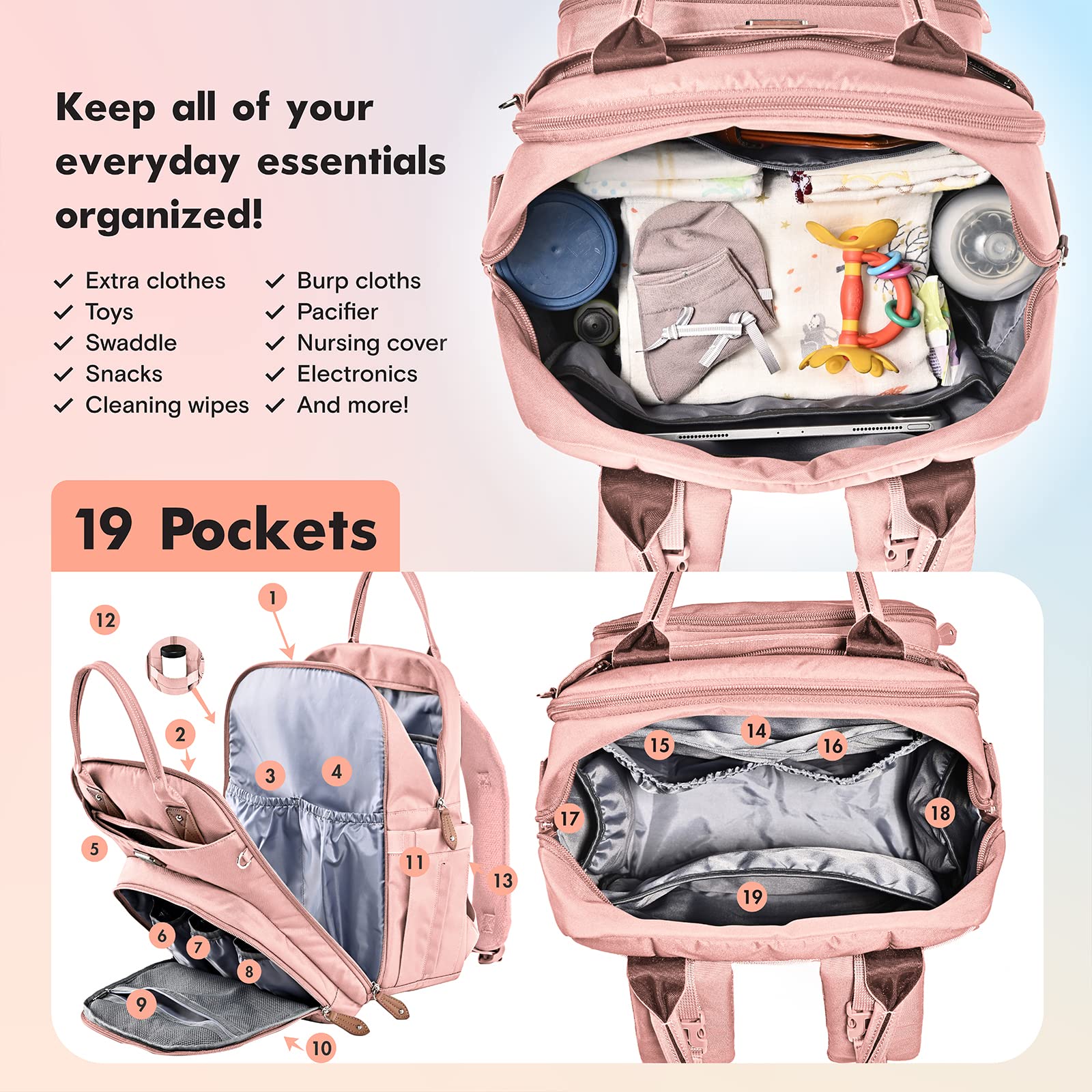 Dikaslon pacifier case keeps two pacifiers clean and within reach.