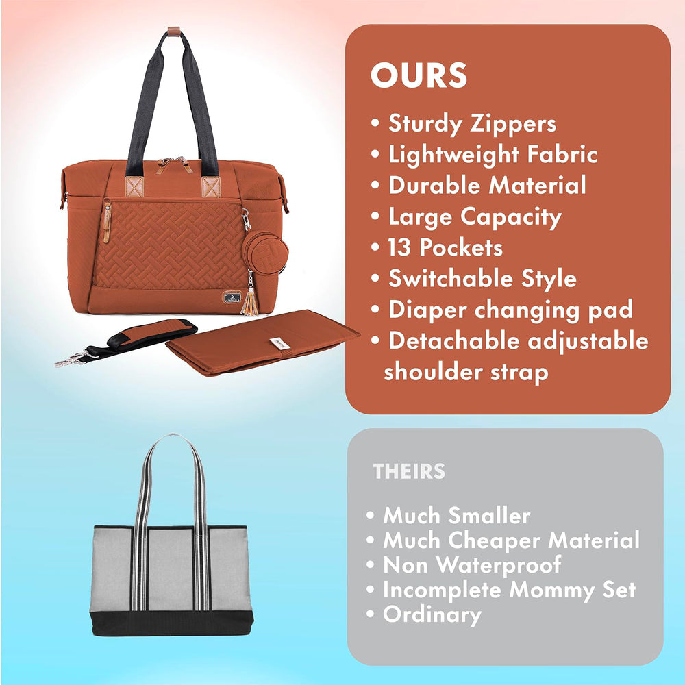 Dikaslon studded feet keep bag clean off the floor