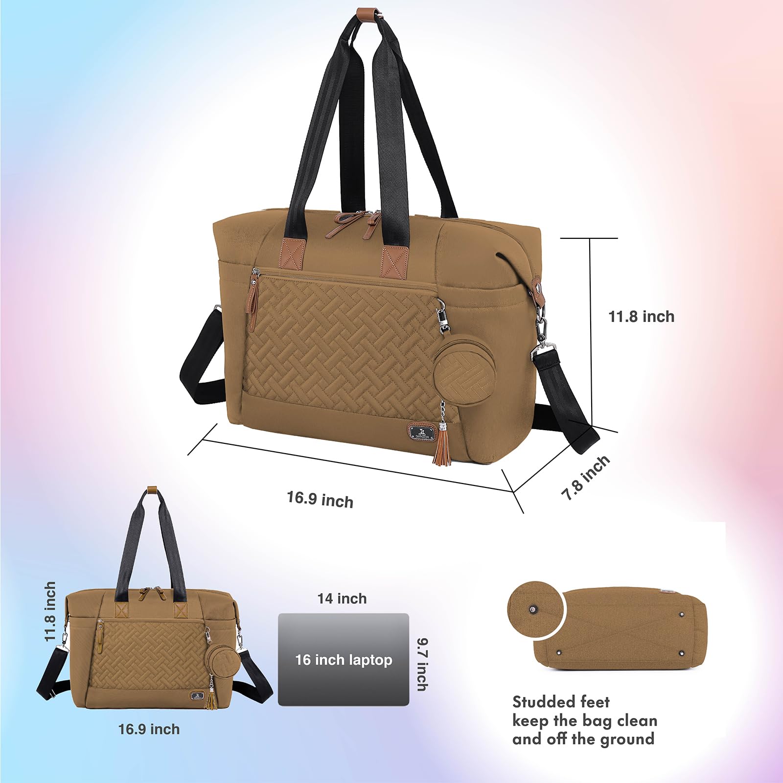 Dikaslon luggage sleeve feature shown for secure stacking during travel.