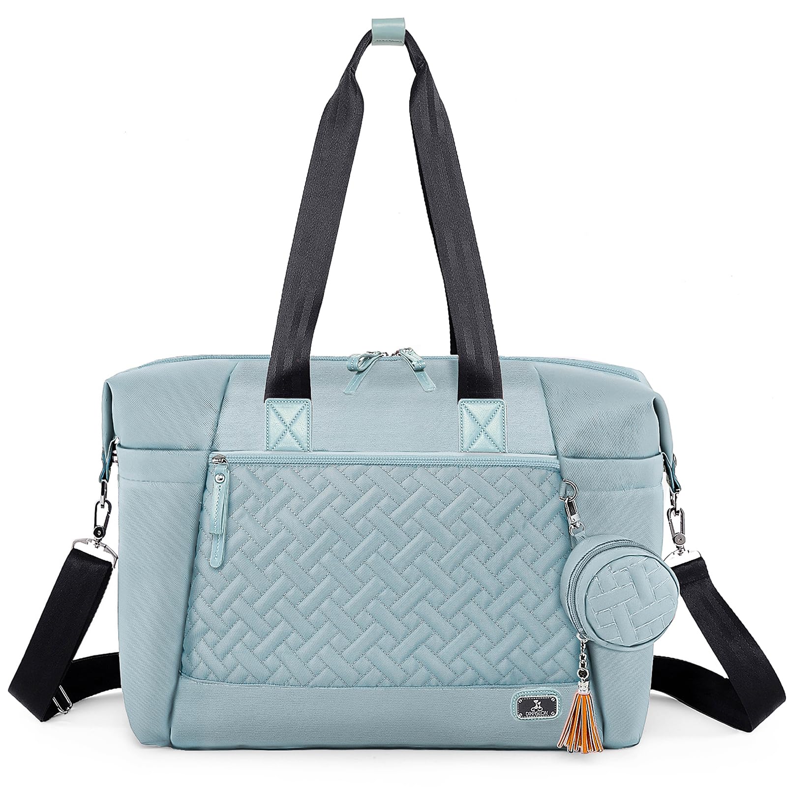 Dikaslon diaper bag tote exterior highlighting durable build for daily outings.