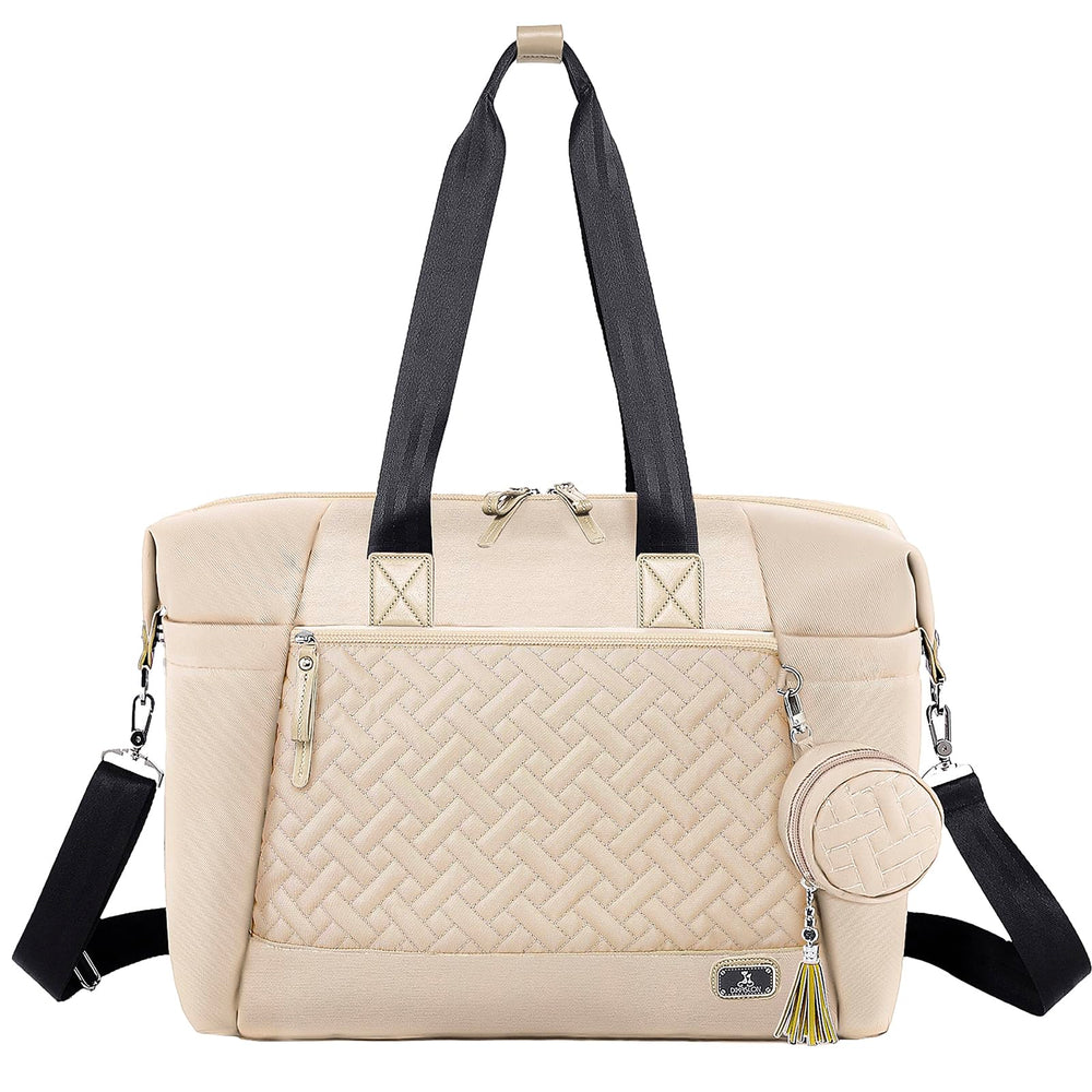 Dikaslon diaper bag tote with pacifier case for quick on-the-go access
