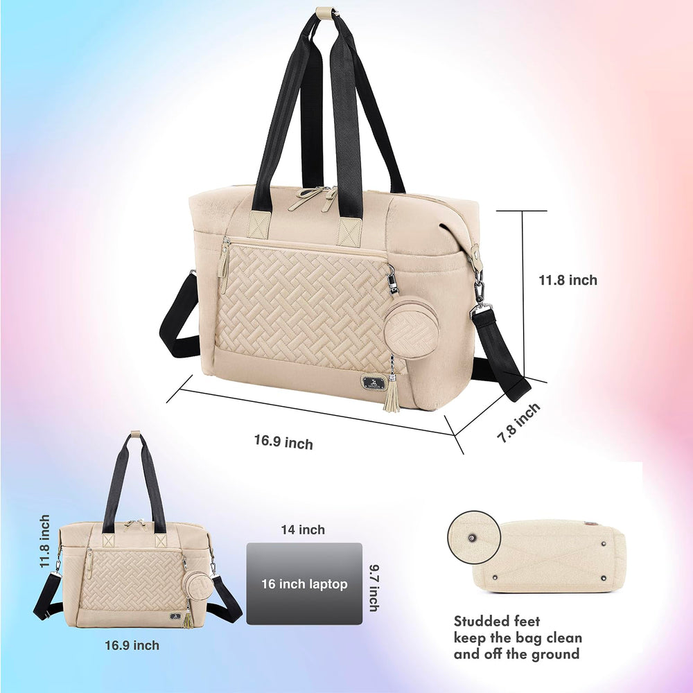 Dikaslon diaper bag tote studded feet to stay clean off the floor