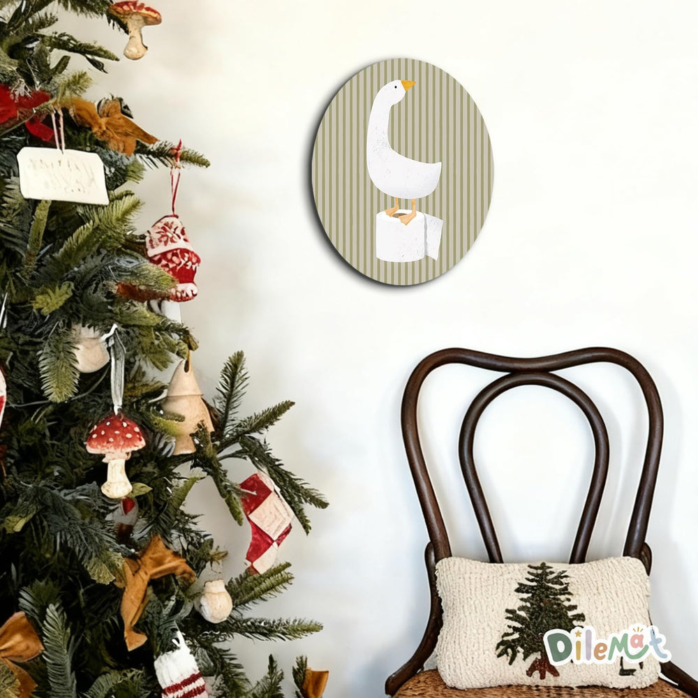 Dilemat goose nursery art makes a thoughtful gift idea for families.