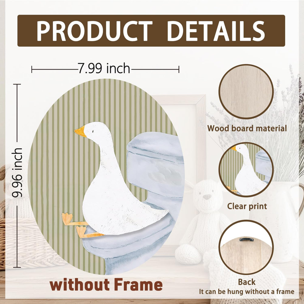 Dilemat retro wooden sign adds warm charm to kids' bathrooms.