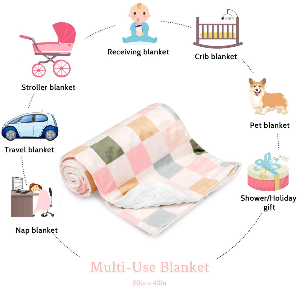 DILIMI crib nursery blanket keeps baby snug in crib