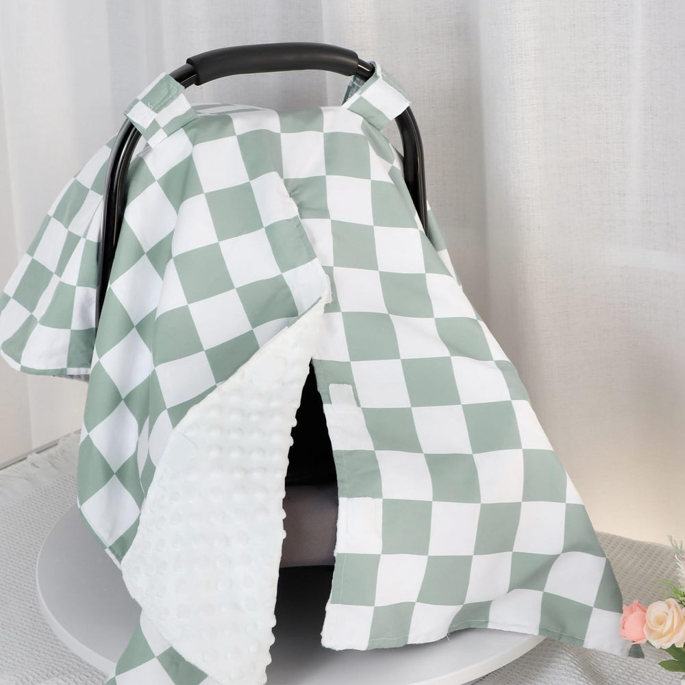 DILIMI gift-ready checkered car seat cover for new moms