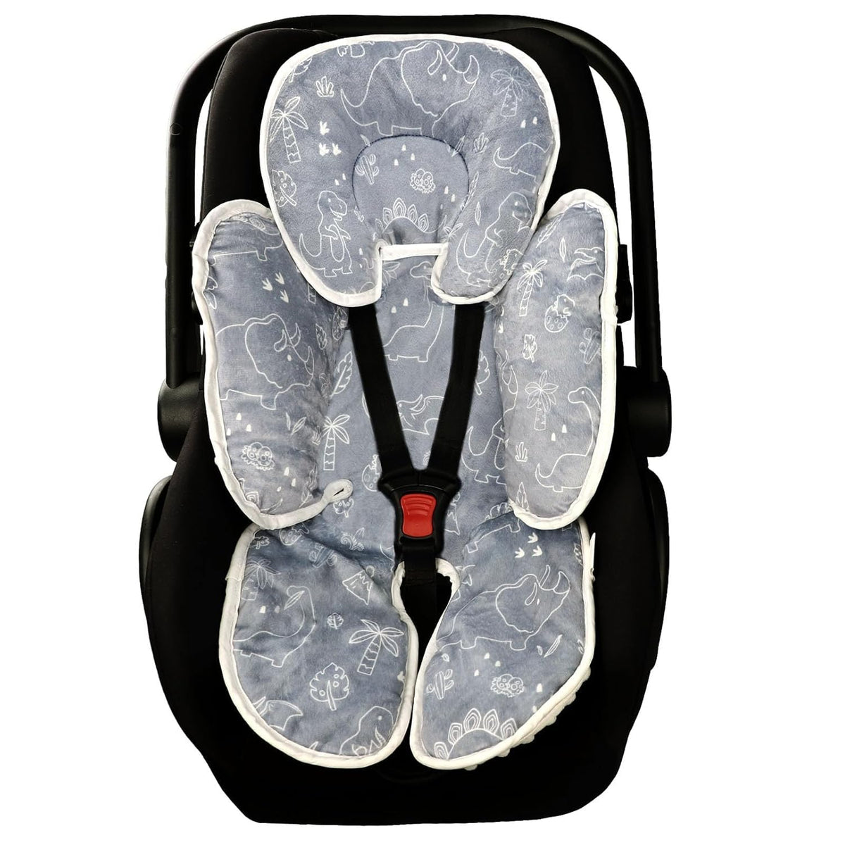 DILIMI baby car seat head support with two-sided design for cozy warmth and soft texture