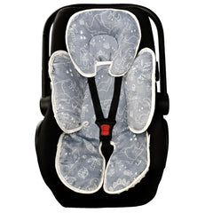 DILIMI baby car seat head support with two-sided design for cozy warmth and soft texture