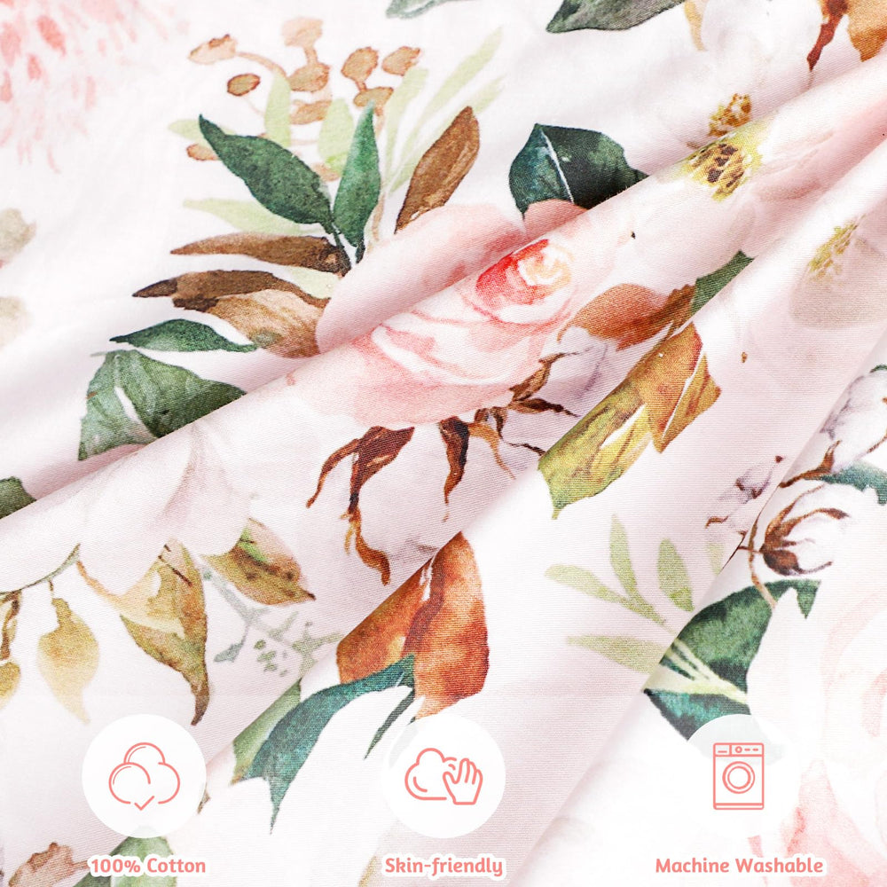 DILIMI pink floral lounger cover on nest fits most nests securely
