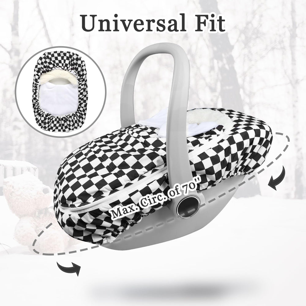 DILIMI black checkered exterior adds durable, stylish protection.