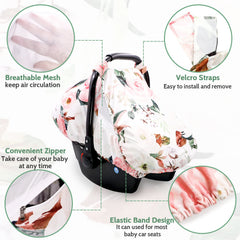 DILIMI breathable peek window allows airflow while keeping baby calm during rides.