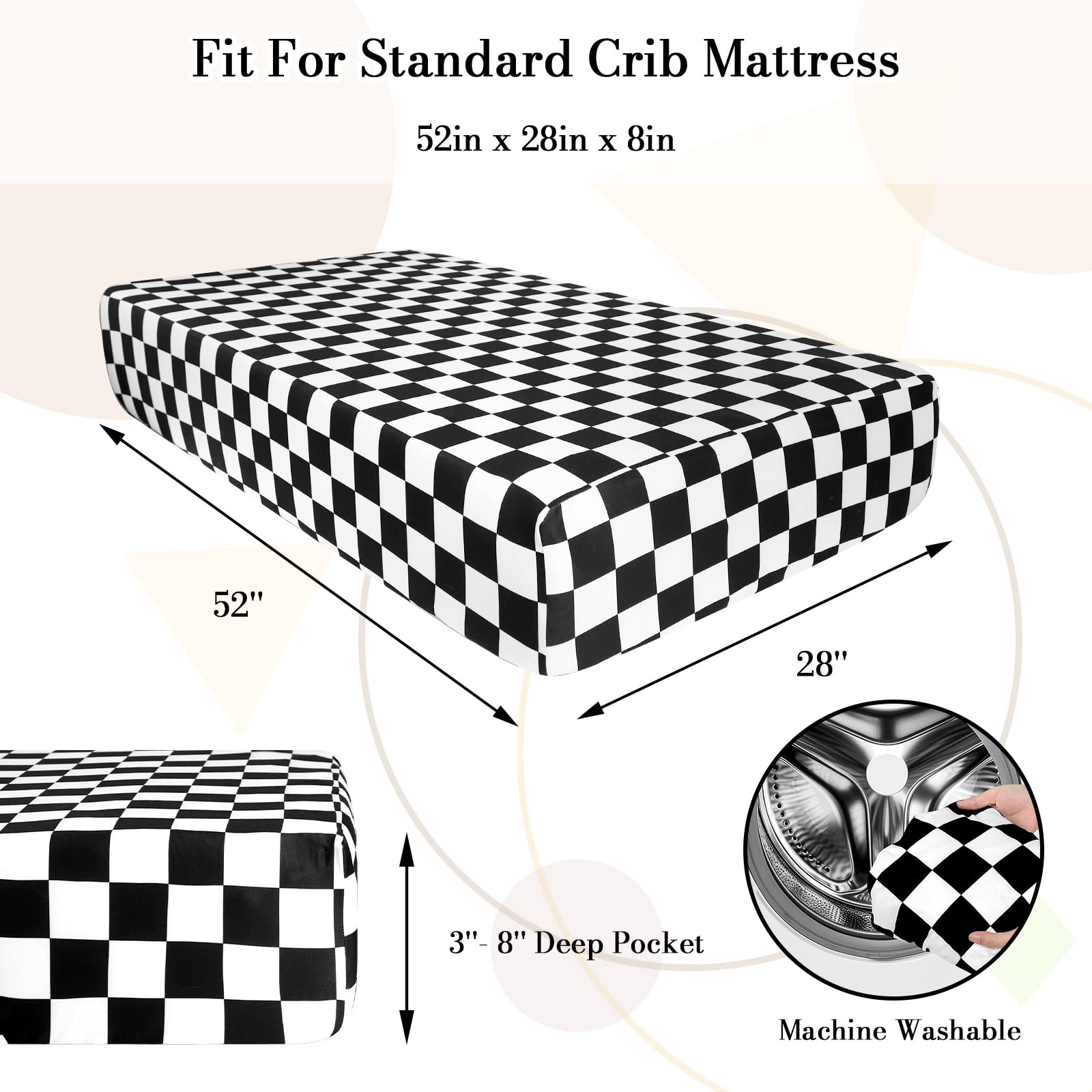DILIMI checkerboard pattern creates a stylish gift for baby showers