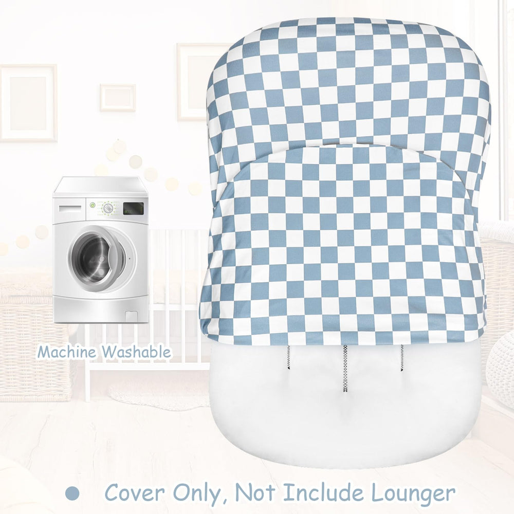 DILIMI checkerboard pattern adds modern style to nursery beds and sofas.