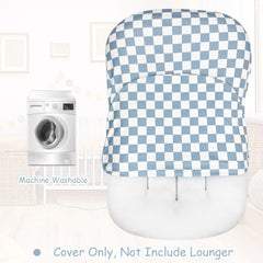 DILIMI checkerboard pattern adds modern style to nursery beds and sofas.