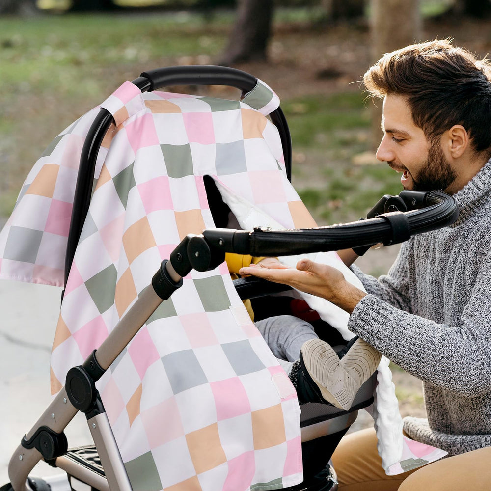 DILIMI checkered design makes a practical baby shower gift.