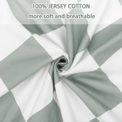 DILIMI crib sheet jersey-knit cotton for gentle touch on skin