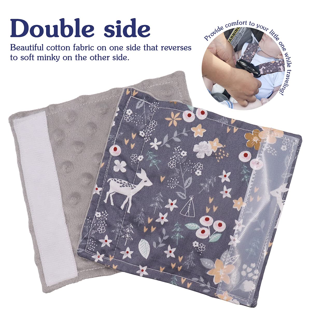 DILIMI easy Velcro installation for quick stroller or car seat setup