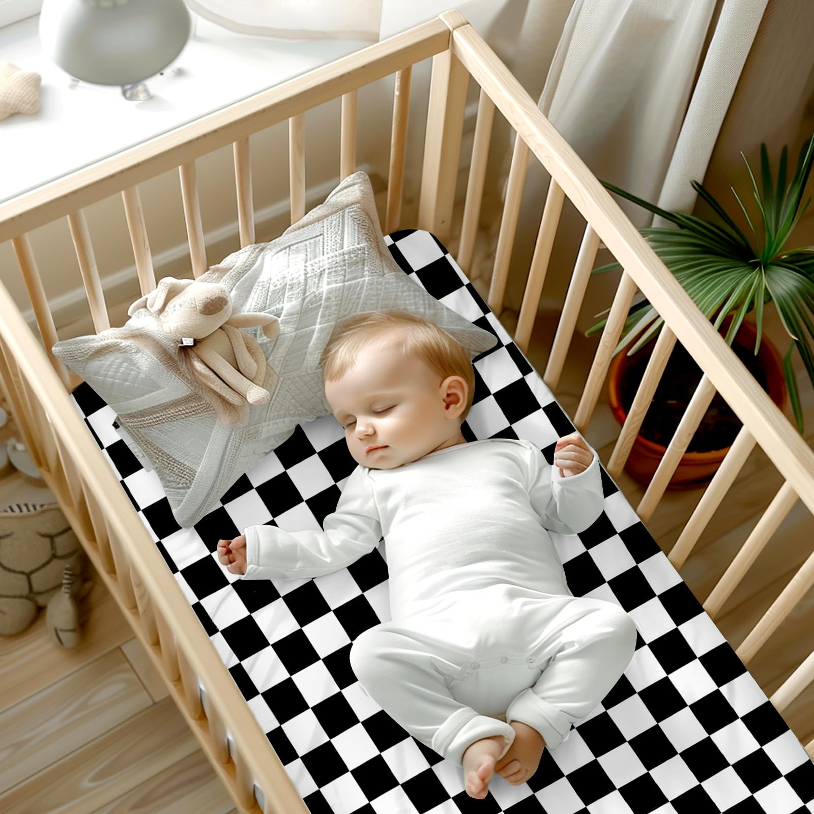 DILIMI standard crib sheet fits snugly on crib and toddler mattresses for secure nights