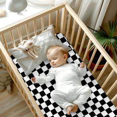 DILIMI standard crib sheet fits snugly on crib and toddler mattresses for secure nights