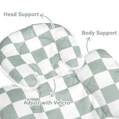DILIMI full body support cushions head, arms, and back for comfort.