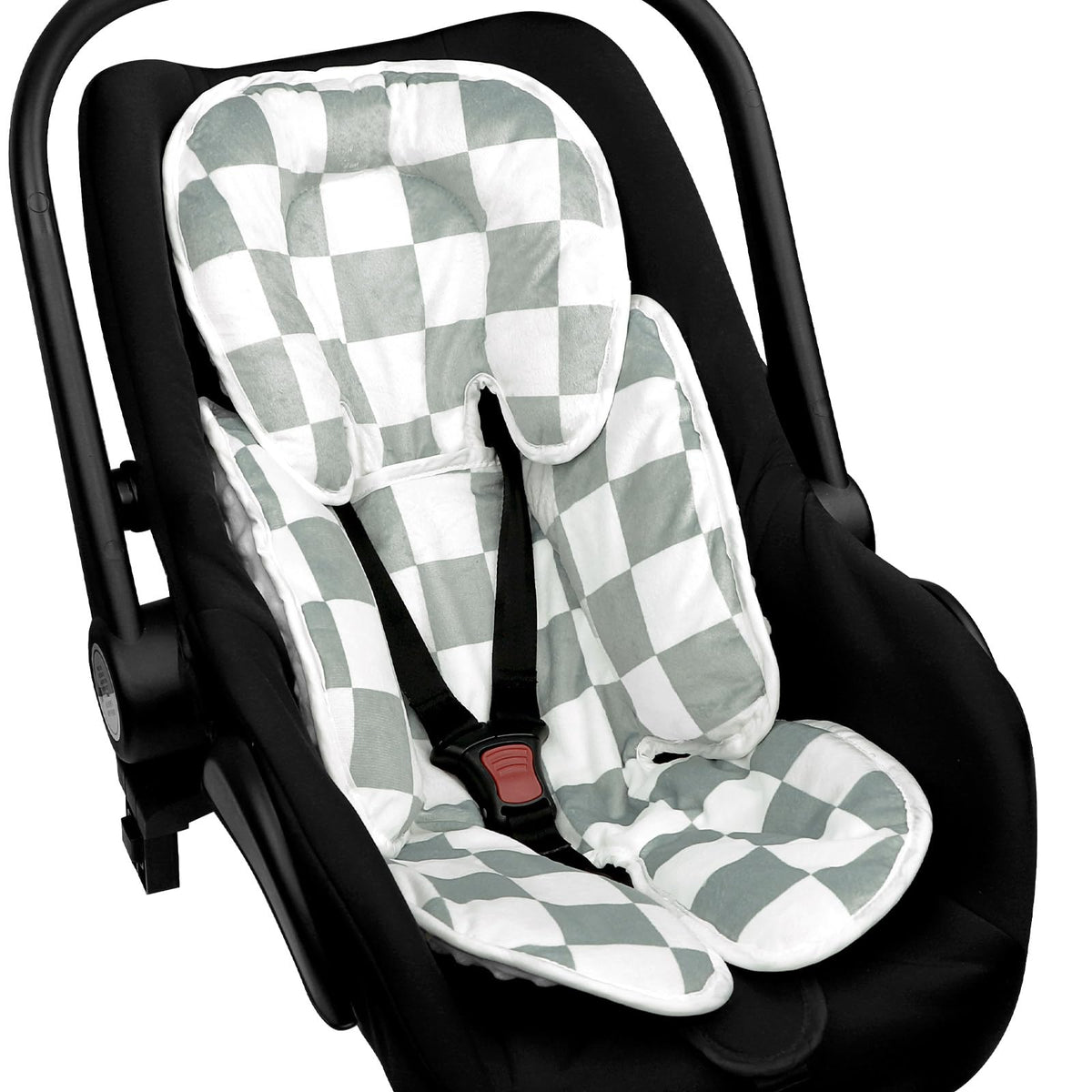 DILIMI infant car seat insert with two-sided design for cozy head support.