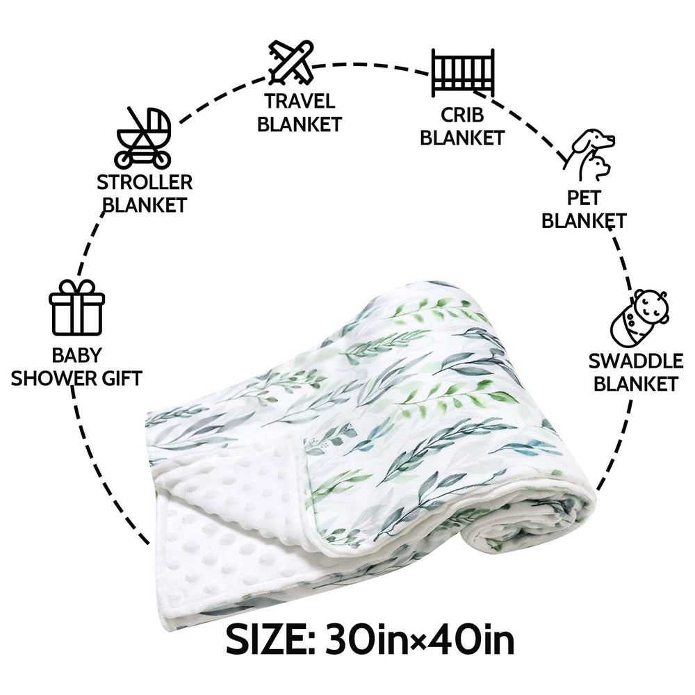 DILIMI infant-crib-stroller blanket 30x40 ideal for crib or travel