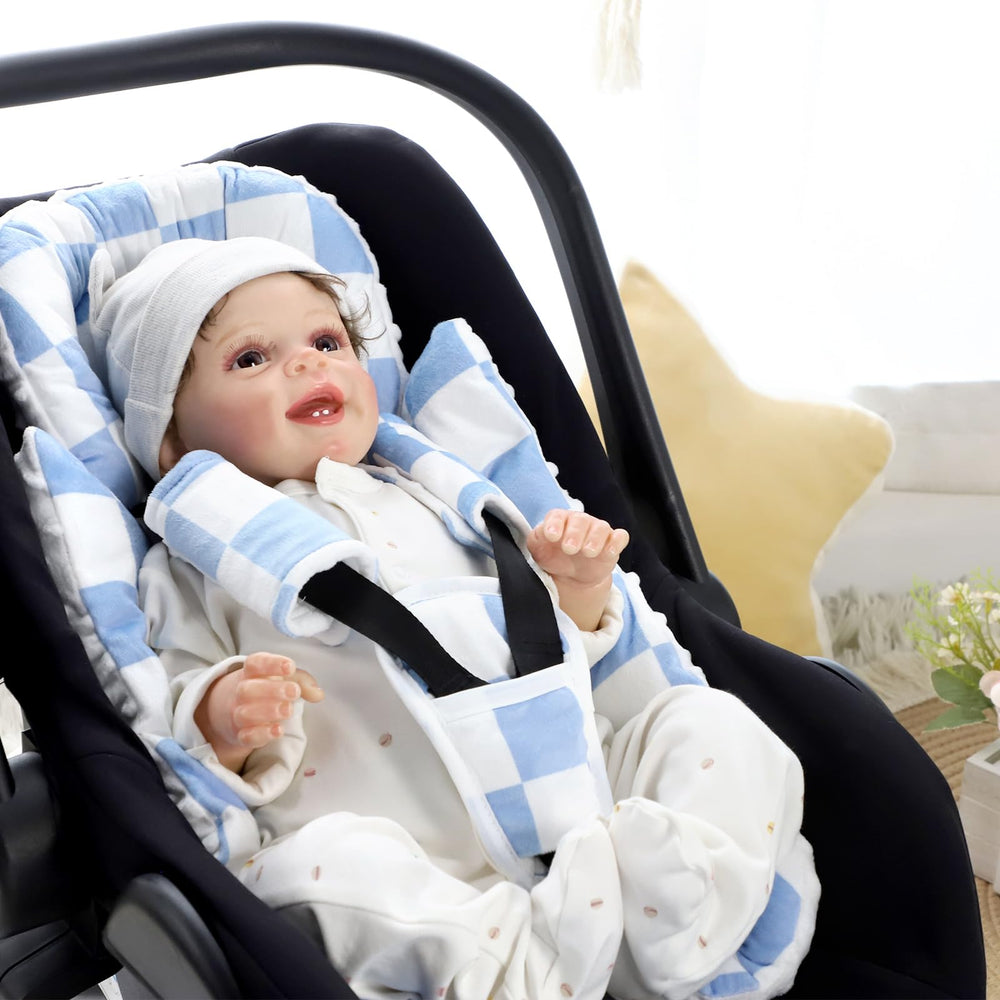 DILIMI insert fits most 3- and 5-point harness car seats, strollers, and bouncers.