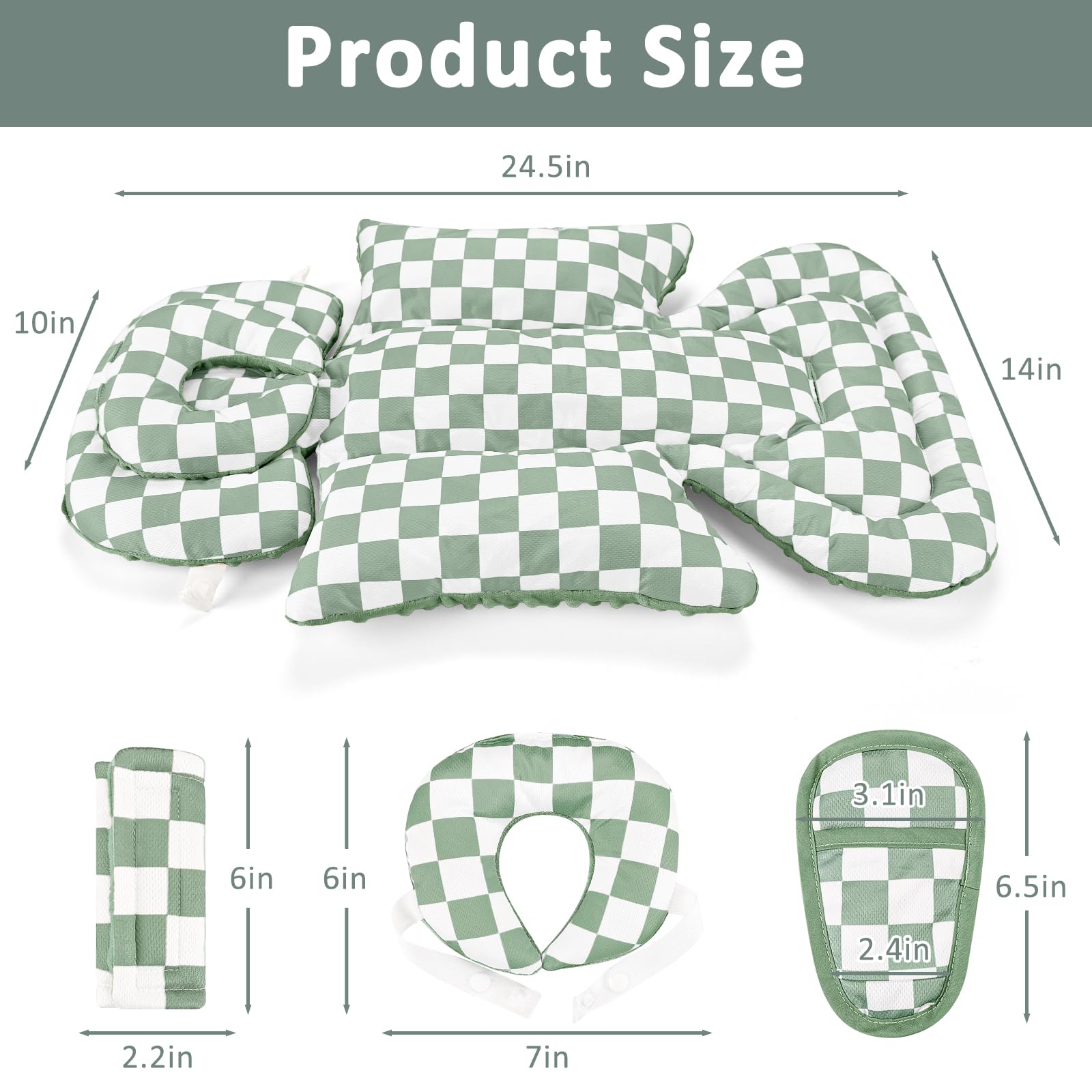 DILIMI infant insert full body support cradles head, arms, and back during rides