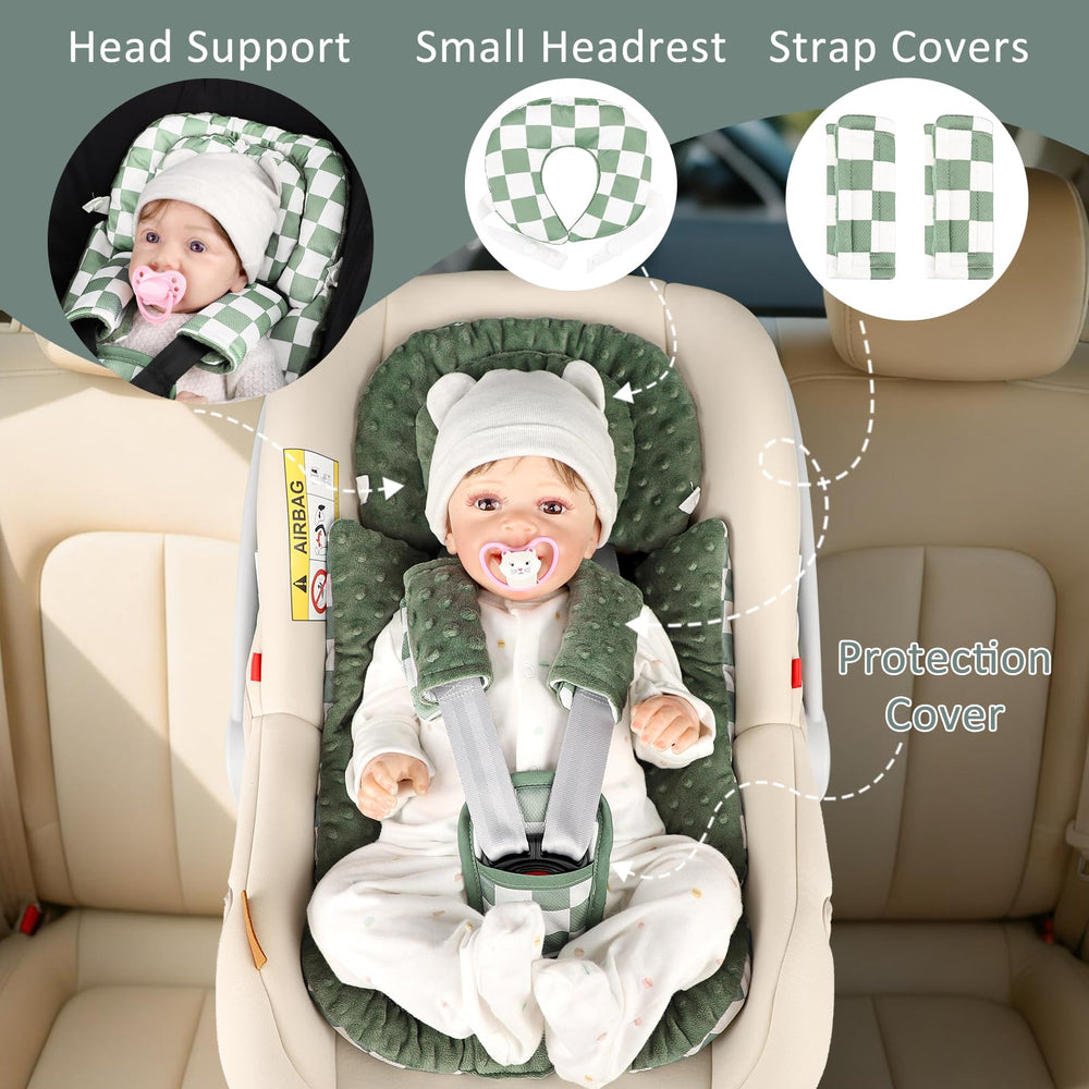DILIMI newborn-fit insert grows with your baby for seamless transitions between ages