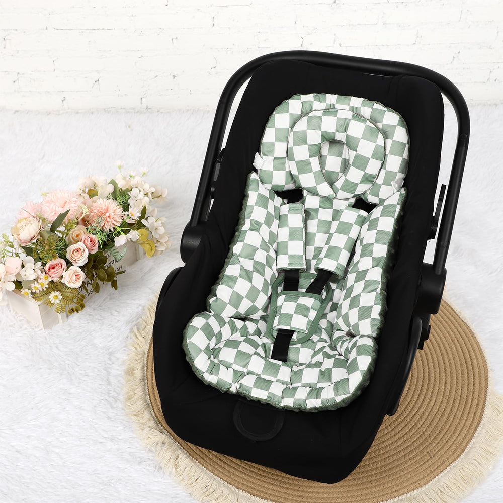 DILIMI infant insert strap covers protect delicate skin while keeping straps comfy and snug