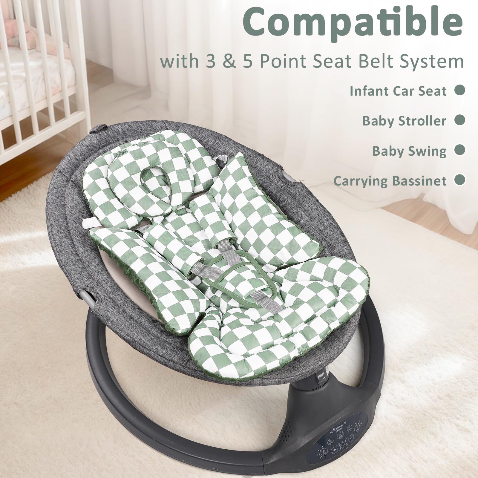 DILIMI two-sided design offers breathable mesh and soft minky feel for year-round comfort