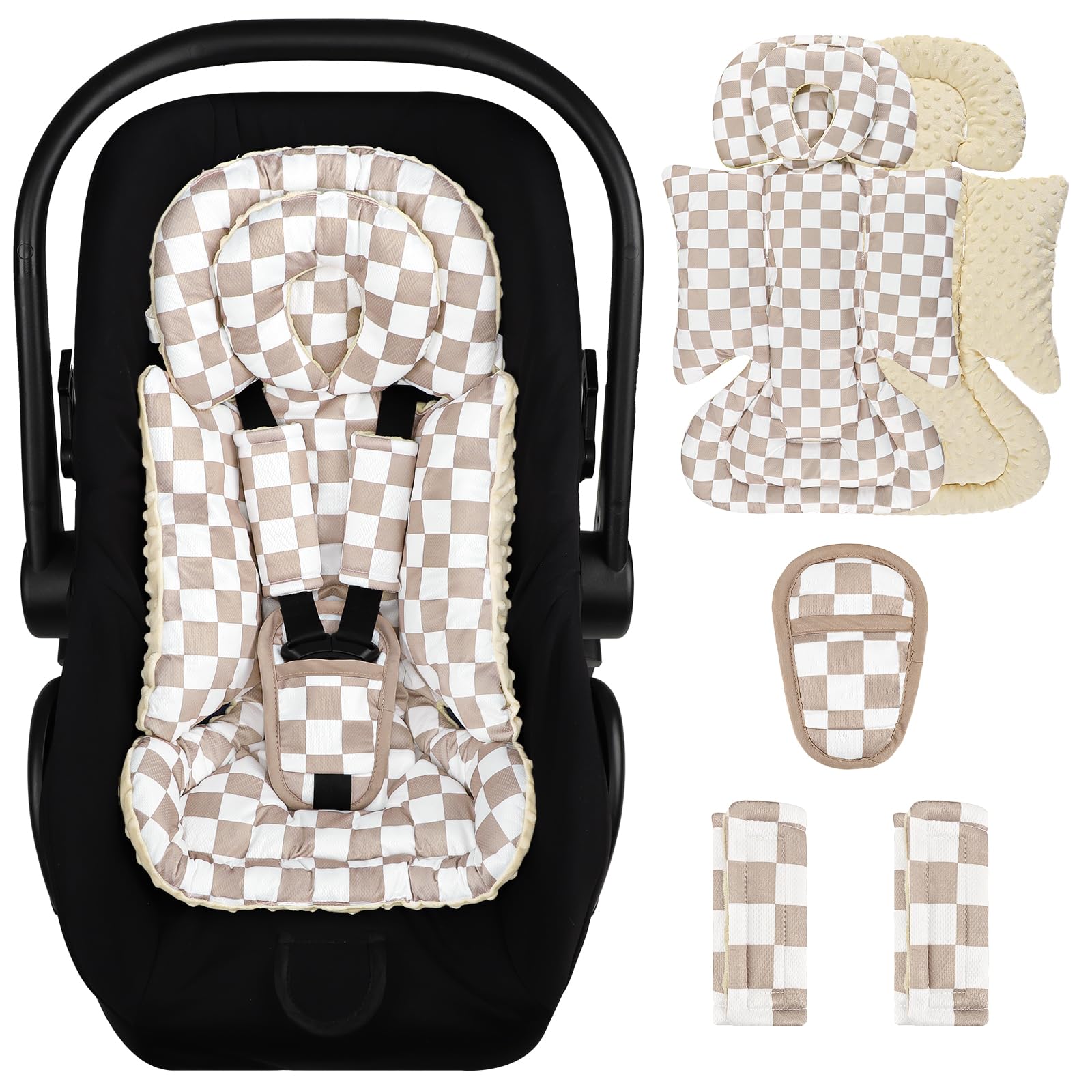 DILIMI infant insert head support with removable design for newborn comfort.
