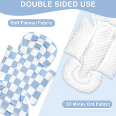 DILIMI two-sided design offers soft flannel and minky textures for comfort and versatility.