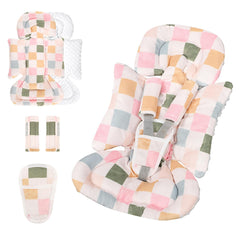 DILIMI infant seat insert head support with soft fabrics provides gentle head stability during car rides.
