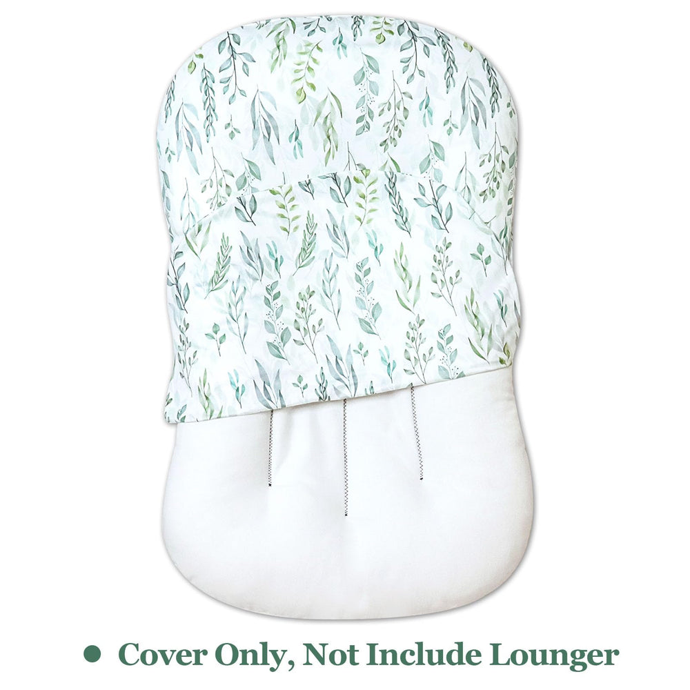 DILIMI lounger cover close-up of ultra-soft fabric for newborn comfort.