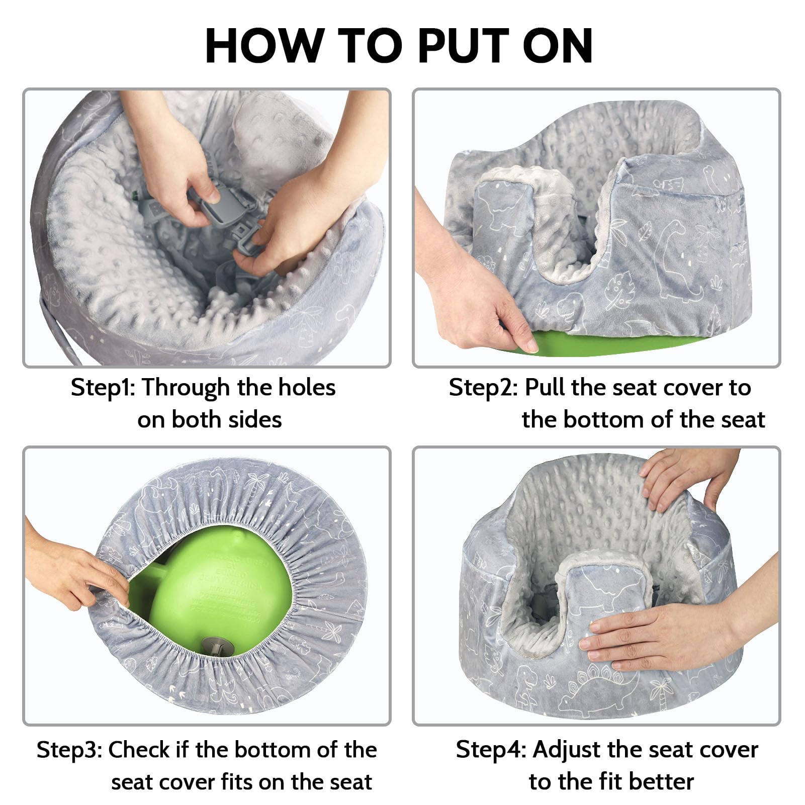 DILIMI Minky seat cover uses anti-pilling fabric that stays soft.