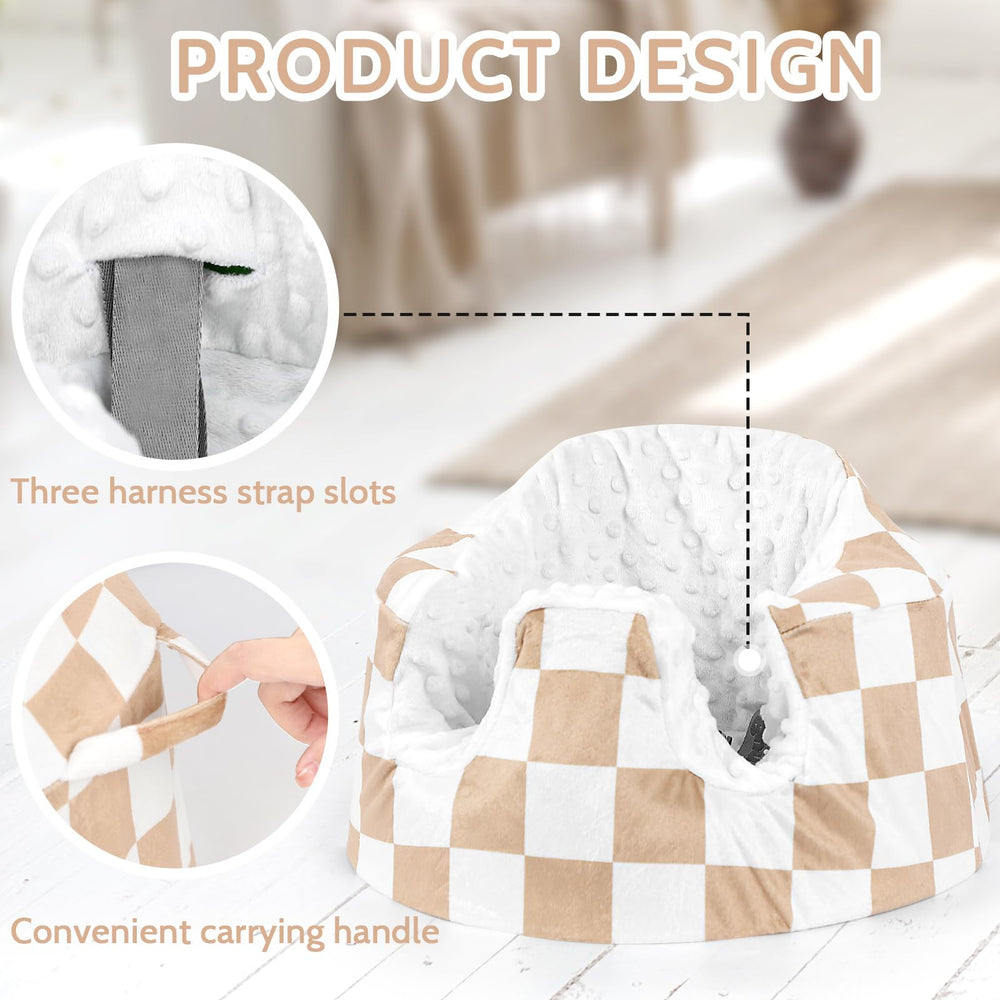 DILIMI Minky seat cover features a carrying handle for easy transport.