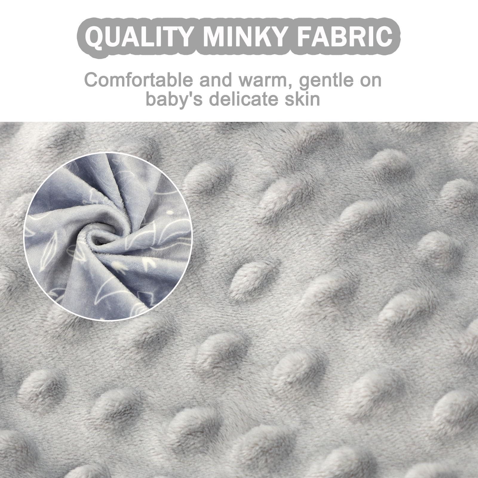 DILIMI Minky seat cover fits Bumbo seats securely with three harness slots.