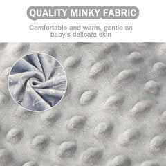DILIMI Minky seat cover fits Bumbo seats securely with three harness slots.
