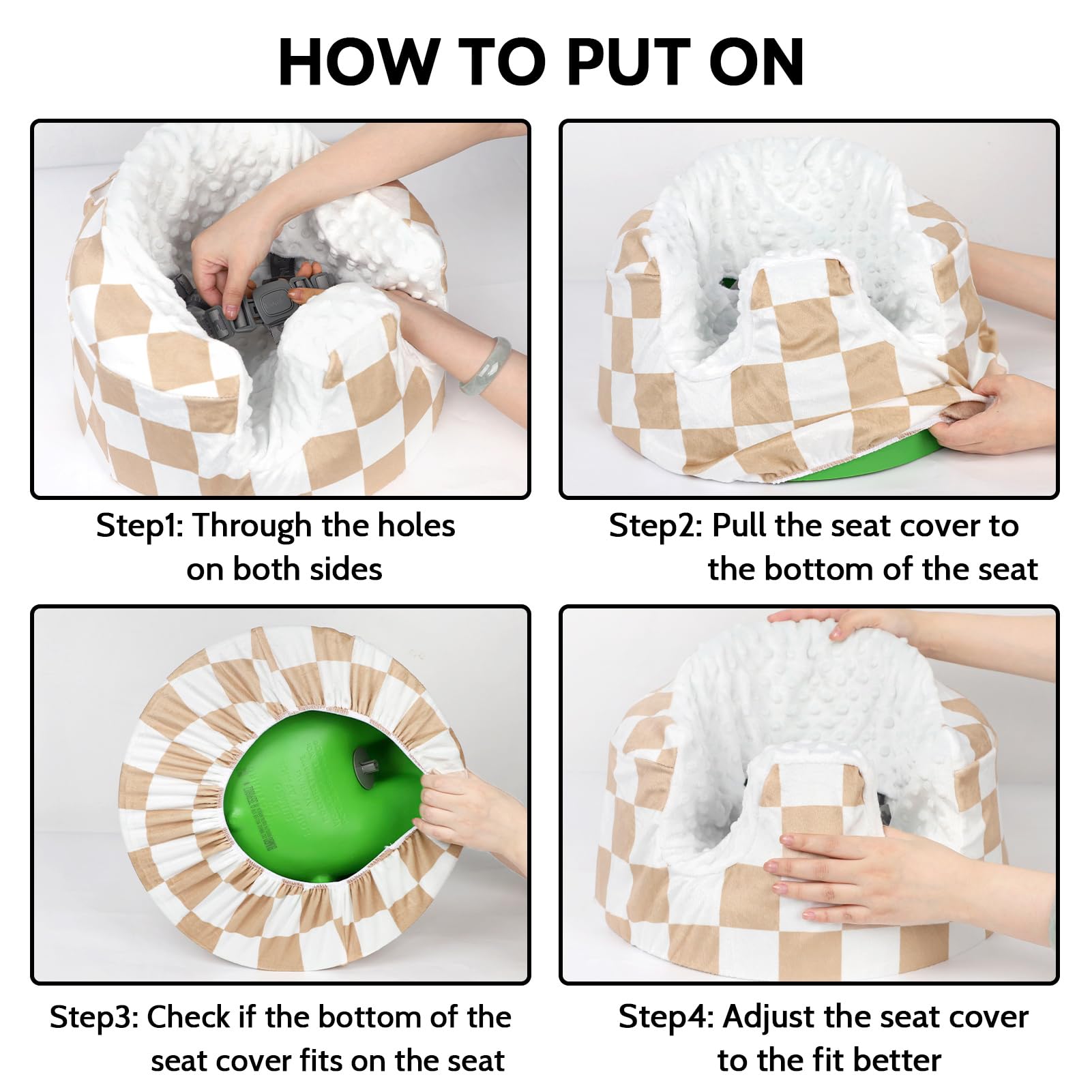 DILIMI seat cover protects Bumbo seats from scratches while staying vibrant.