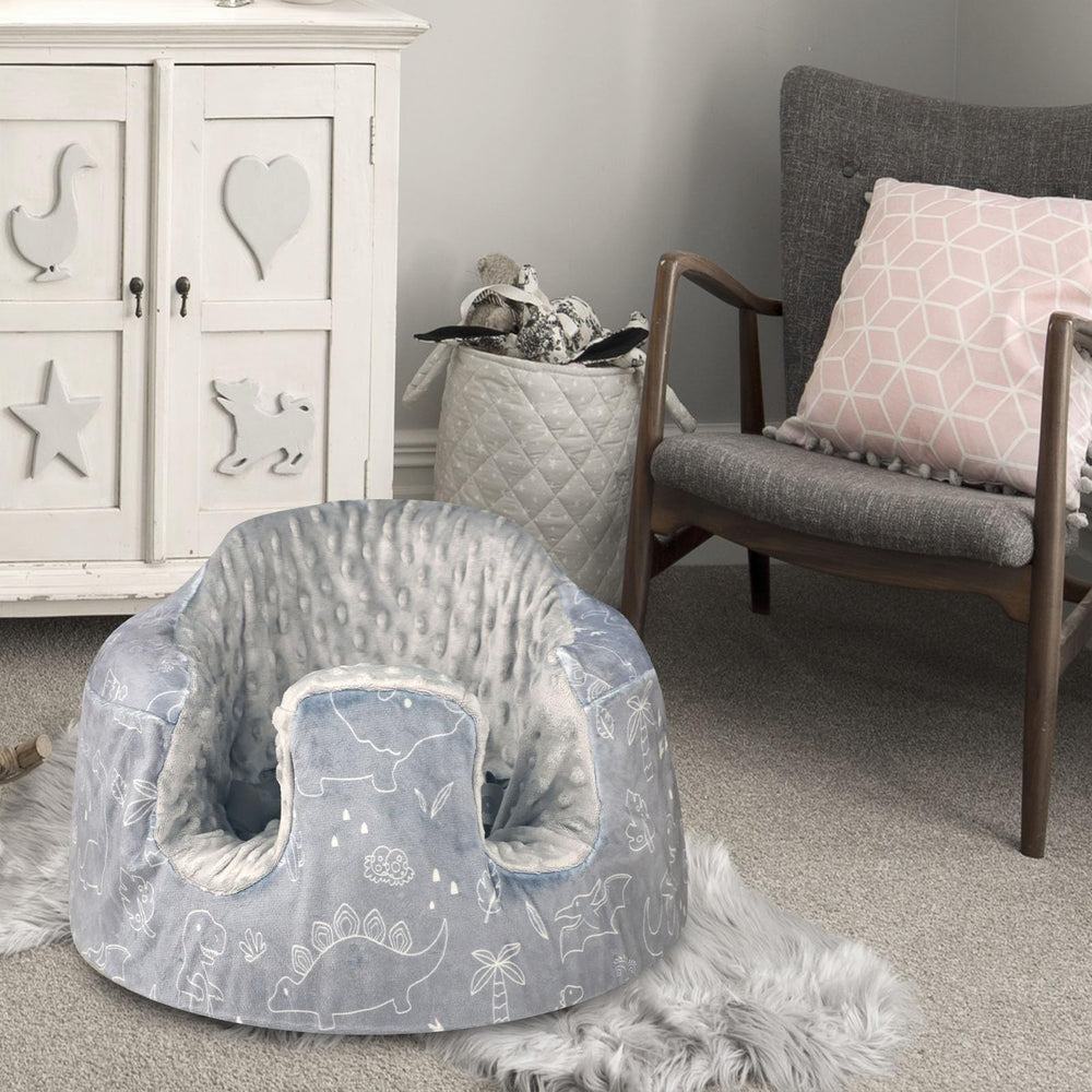 DILIMI Minky seat cover with dinosaur design makes a great baby shower gift.