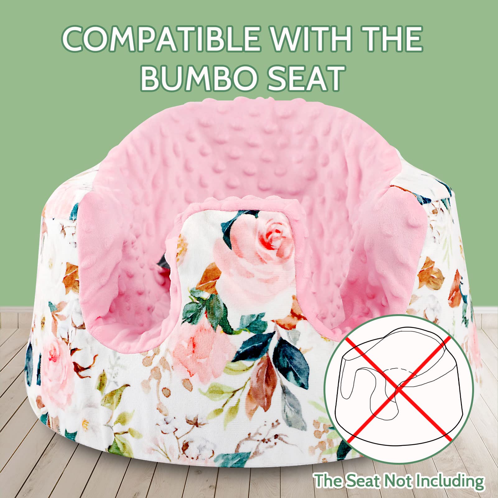 DILIMI Minky seat cover with carry handle for on-the-go use.